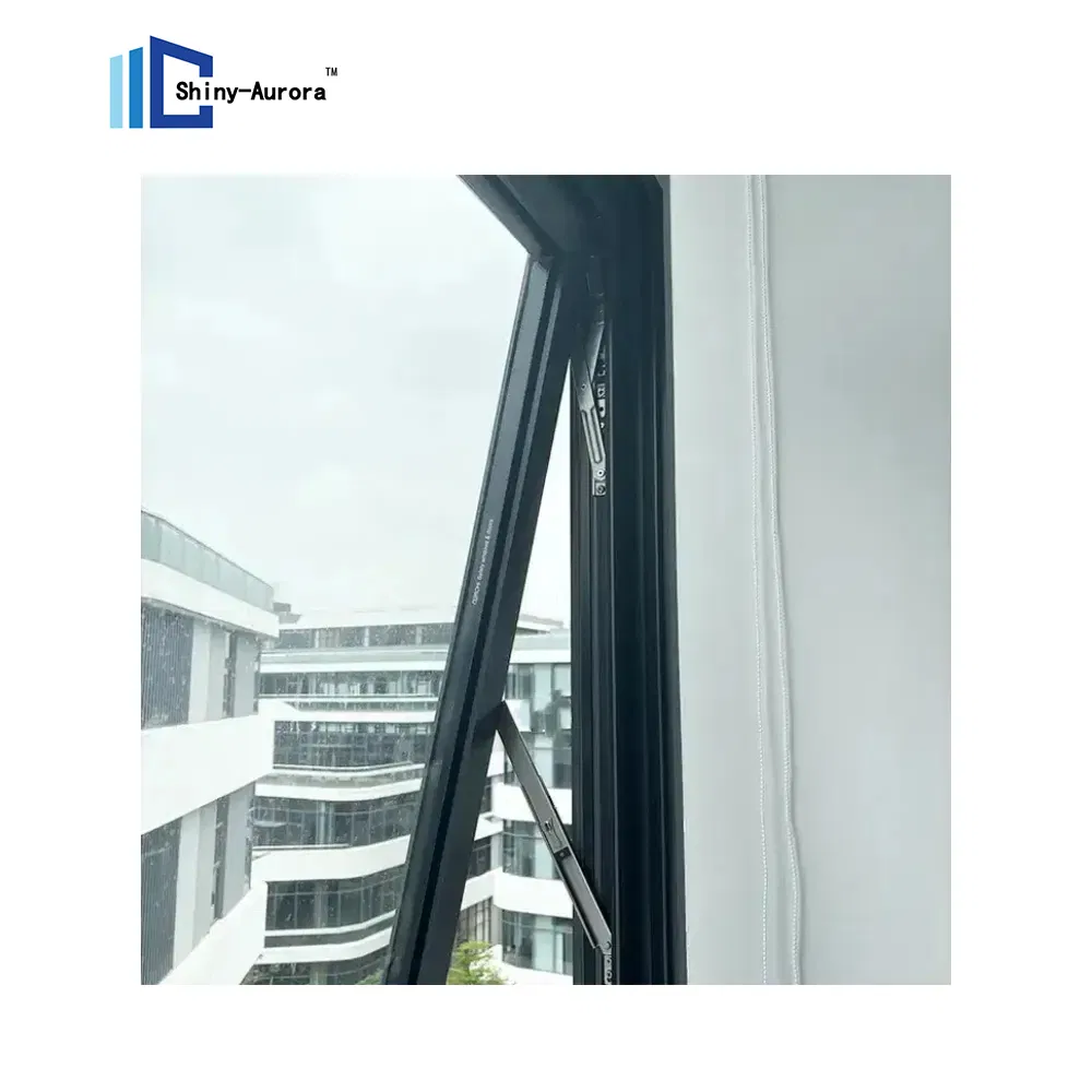 โมเดิร์น กันอากาศ ด้านหน้าต่าง Awning โรงแรมอุปกรณ์ประกอบความร้อน อะลูมิเนียม Windows สําหรับระเบียง 1