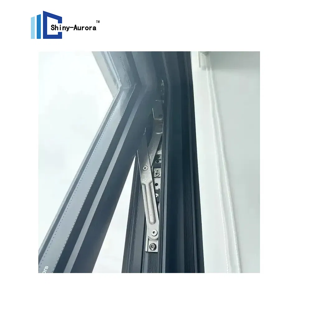 โมเดิร์น กันอากาศ ด้านหน้าต่าง Awning โรงแรมอุปกรณ์ประกอบความร้อน อะลูมิเนียม Windows สําหรับระเบียง 2
