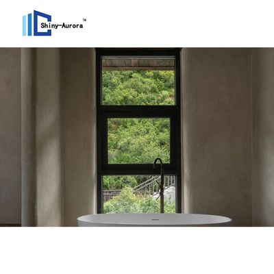 โมเดิร์น กันอากาศ ด้านหน้าต่าง Awning โรงแรมอุปกรณ์ประกอบความร้อน อะลูมิเนียม Windows สําหรับระเบียง